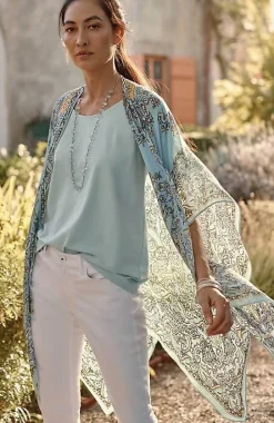 Airy Paisley Ruana | Jjill