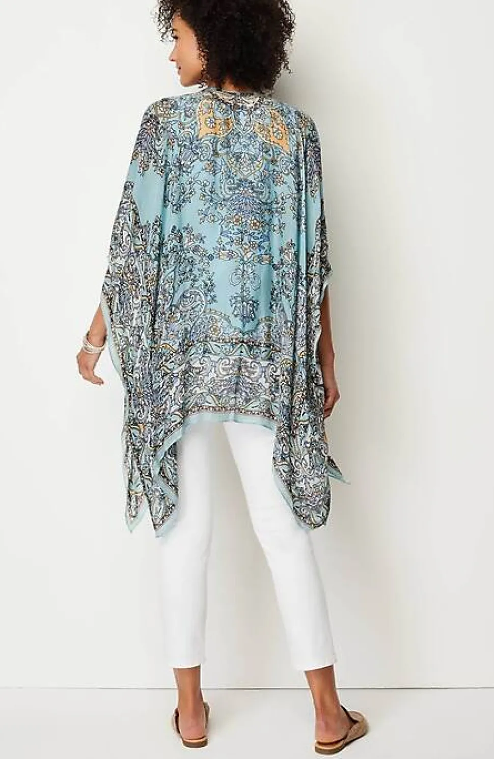 Airy Paisley Ruana | Jjill
