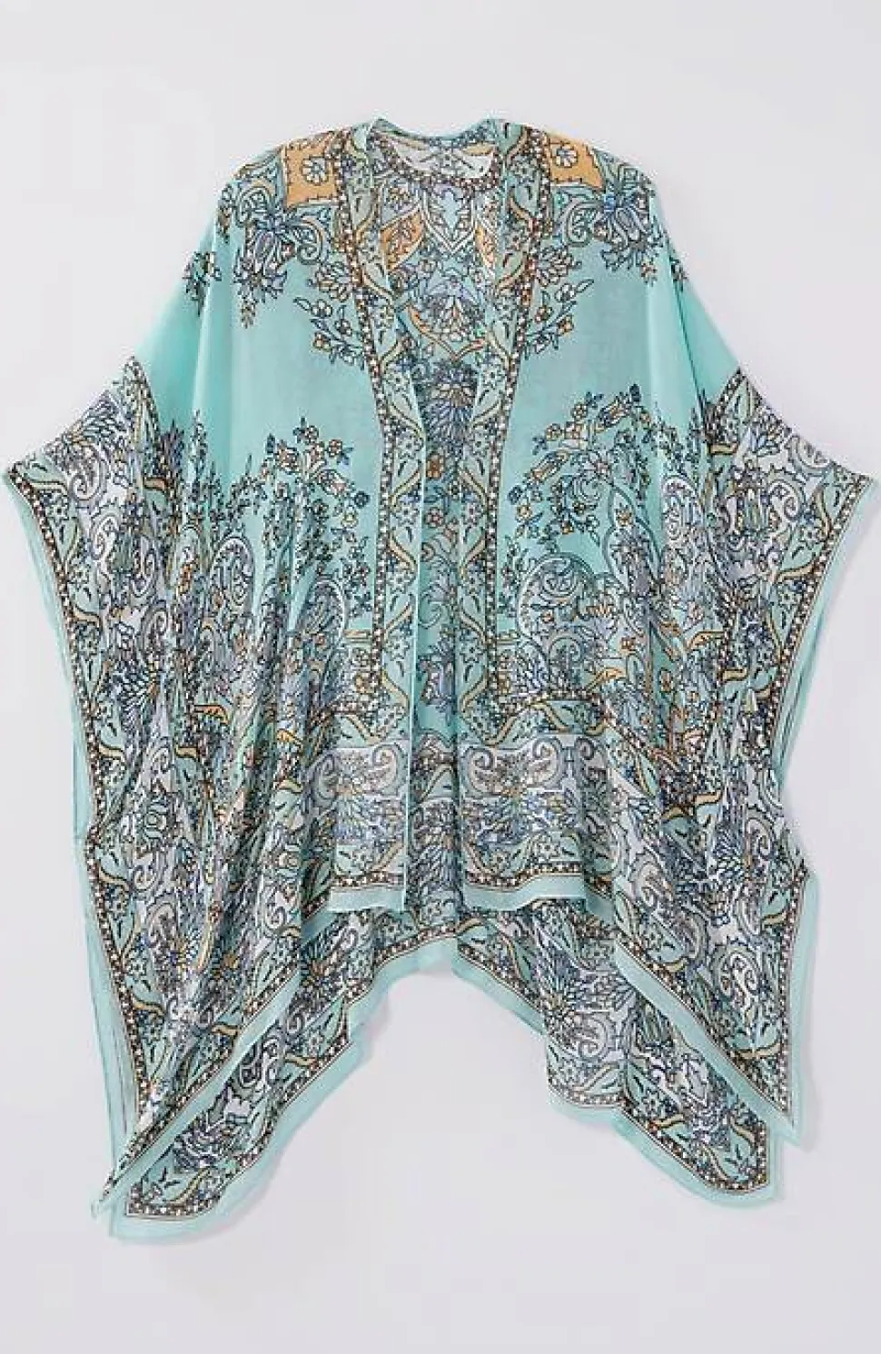 Airy Paisley Ruana | Jjill