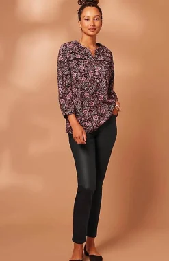 Authentic Fit Coated Slim-Leg Jeans | Jjill