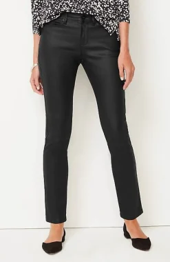 Authentic Fit Coated Slim-Leg Jeans | Jjill