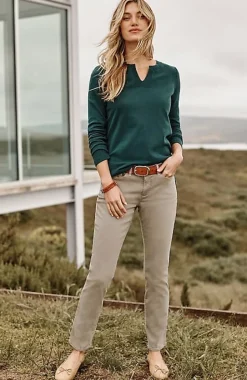 Authentic Fit Slim-Leg Jeans | Jjill