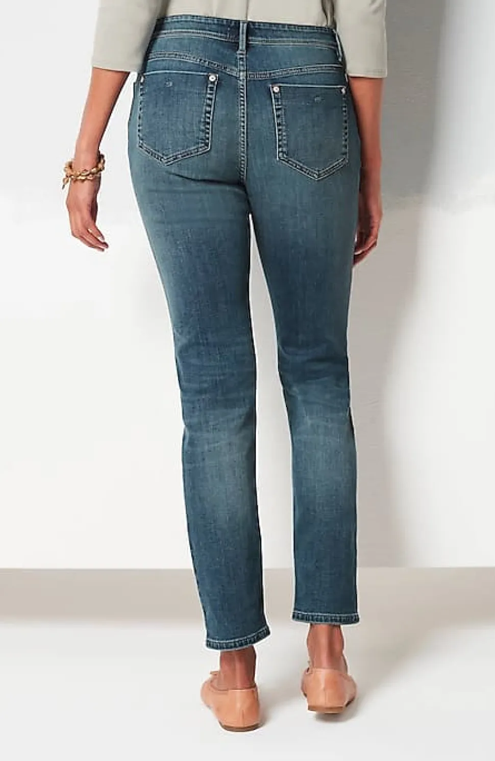 Authentic Fit Slim-Leg Jeans | Jjill