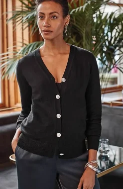 Bejeweled-Buttons Cardi | Jjill