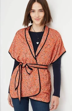 Belted Quilted Ruana | Jjill