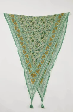 Border-Print Diamond Scarf | Jjill
