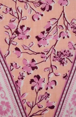 Border-Print Diamond Scarf | Jjill