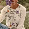 Botanical Gardens Embroidered Top | Jjill