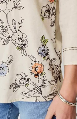 Botanical Gardens Embroidered Top | Jjill
