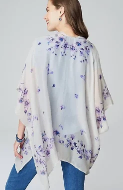 Butterfly-Printed Ruana | Jjill