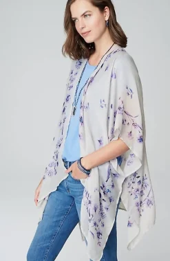 Butterfly-Printed Ruana | Jjill