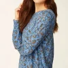 Buttoned-Back Cuffed Blouse | Jjill