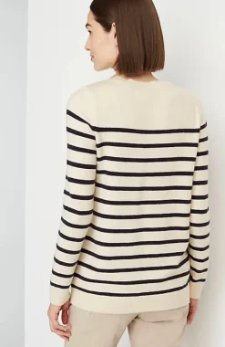 Buttoned-Shoulder Pullover Sweater | Jjill
