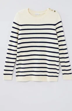 Buttoned-Shoulder Pullover Sweater | Jjill