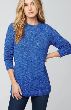 Buttoned-Shoulder Pullover Sweater | Jjill