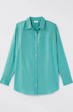Button-Front Relaxed Tunic | Jjill