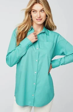 Button-Front Relaxed Tunic | Jjill