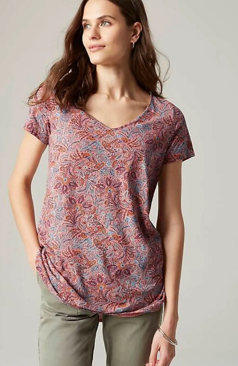 Cotton And Tencel Modal Shirttail Tunic | Jjill