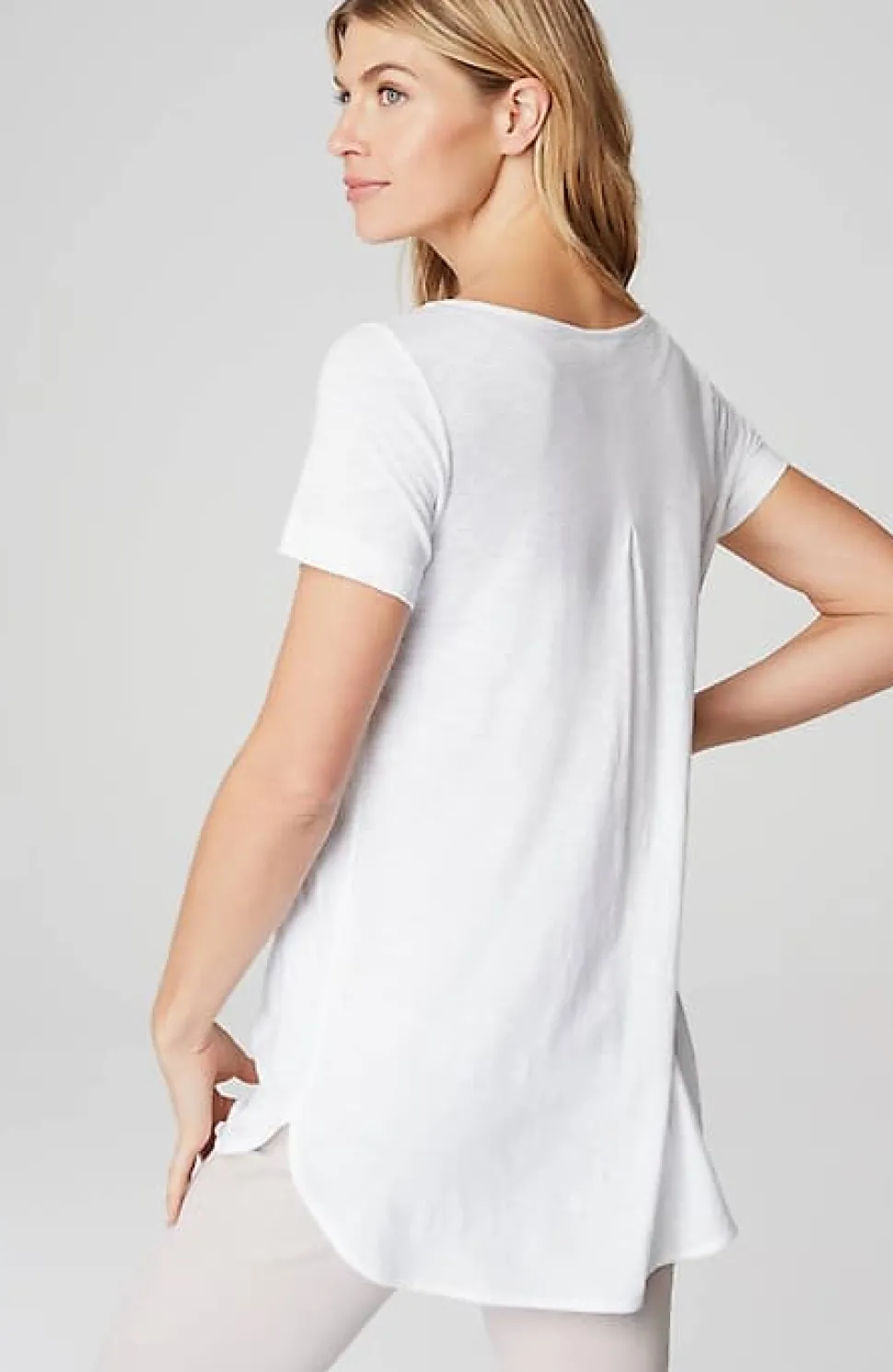 Cotton And Tencel Modal Shirttail Tunic | Jjill