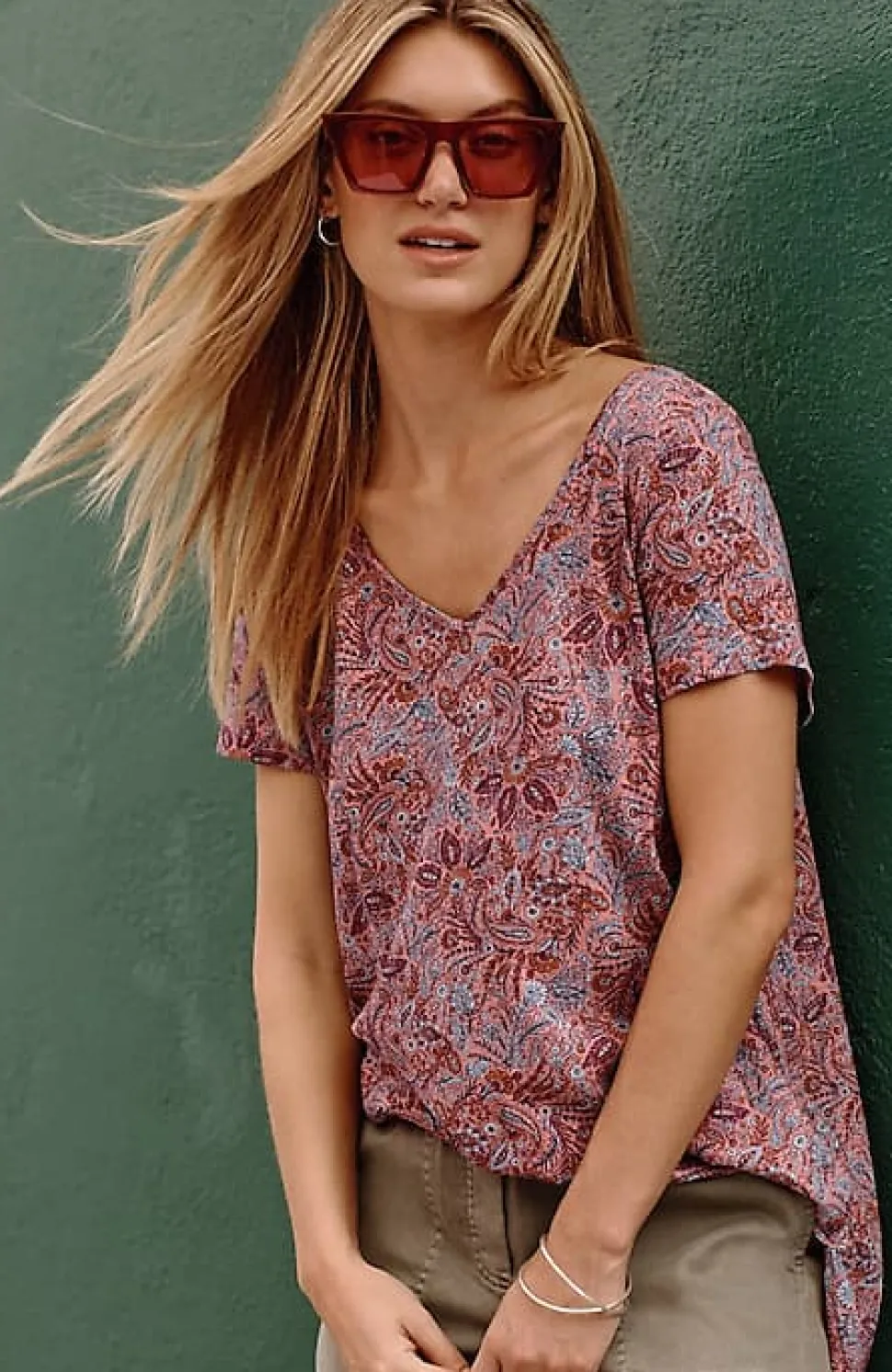 Cotton And Tencel Modal Shirttail Tunic | Jjill