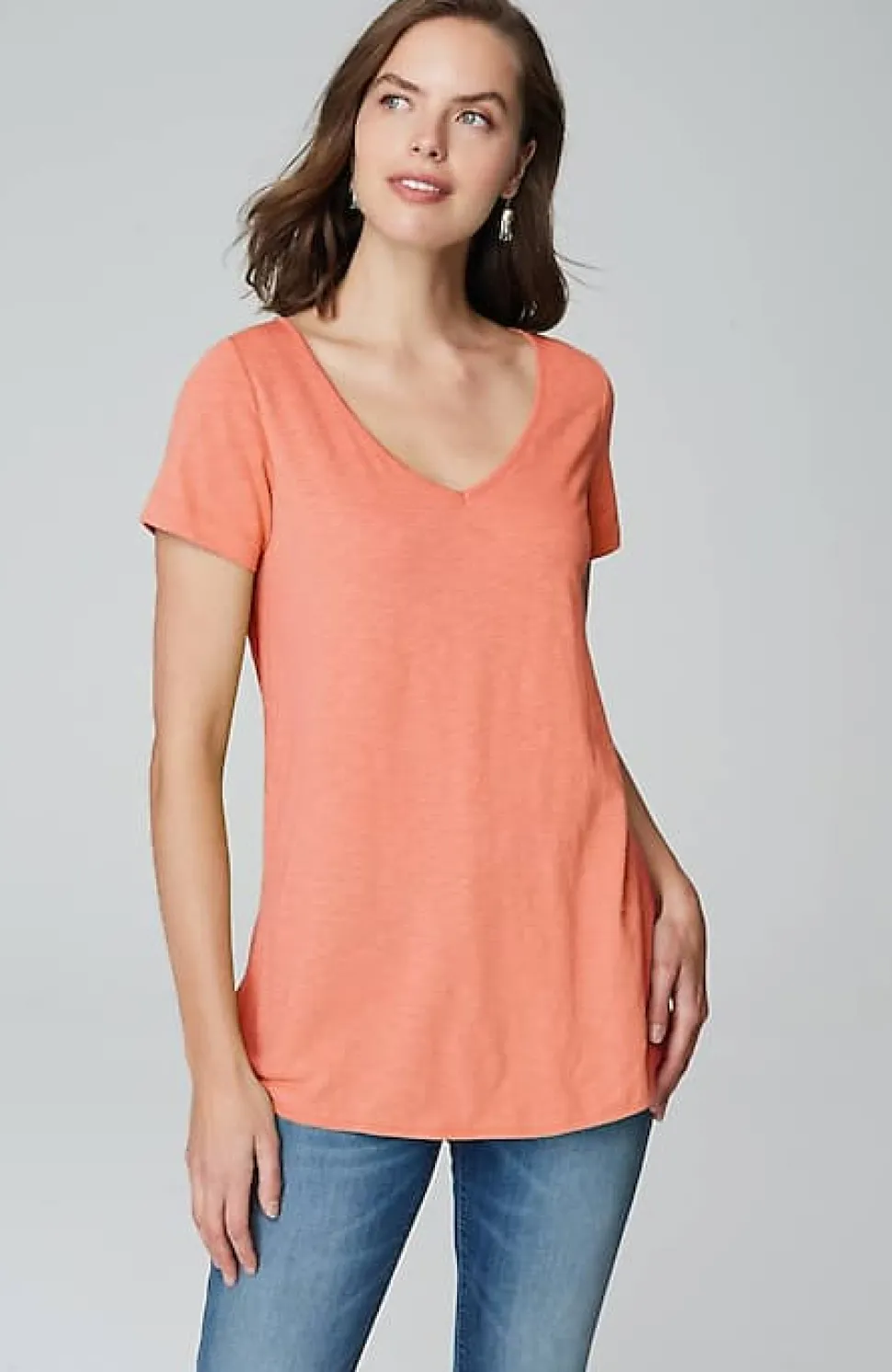 Cotton And Tencel Modal Shirttail Tunic | Jjill