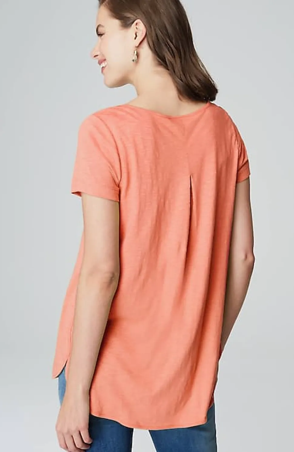 Cotton And Tencel Modal Shirttail Tunic | Jjill