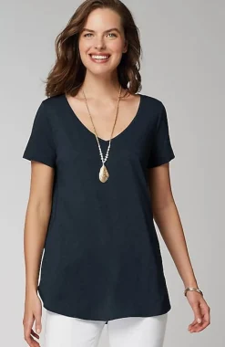 Cotton And Tencel Modal Shirttail Tunic | Jjill