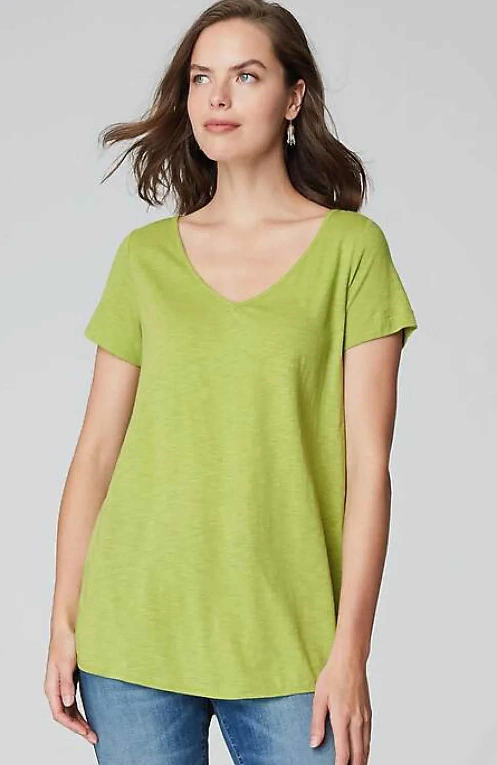 Cotton And Tencel Modal Shirttail Tunic | Jjill