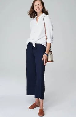Cotton-Gauze Split-Hem Tunic | Jjill