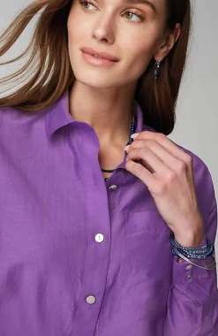 Cotton-Silk Twist-Front Top | Jjill