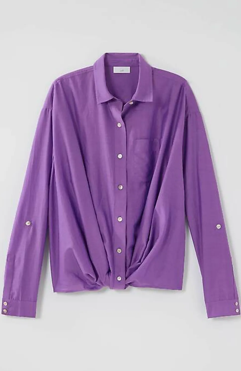 Cotton-Silk Twist-Front Top | Jjill