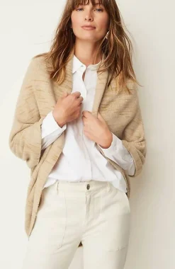 Cozy Rib-Knit Shrug | Jjill