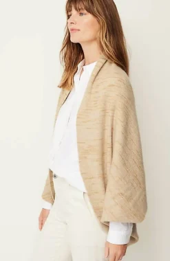 Cozy Rib-Knit Shrug | Jjill