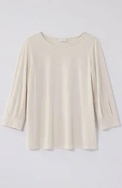 Crushed-Velvet A-Line Top | Jjill