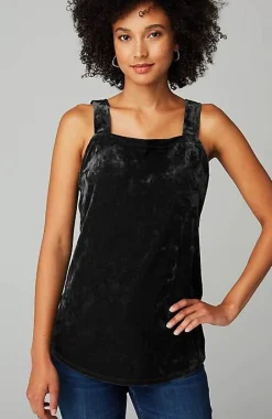 Crushed-Velvet Tank | Jjill
