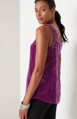 Crushed-Velvet Tank | Jjill