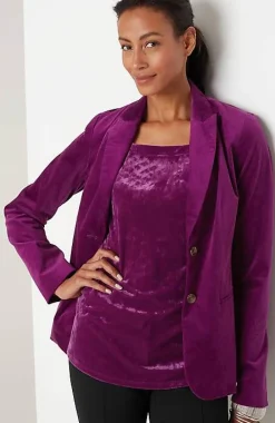 Crushed-Velvet Tank | Jjill