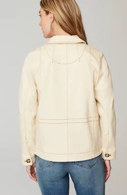Curved-Hem Denim Jacket | Jjill