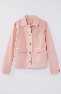 Curved-Hem Denim Jacket | Jjill