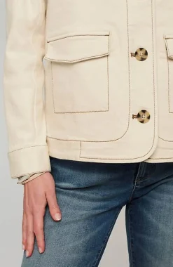 Curved-Hem Denim Jacket | Jjill