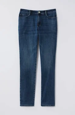 Curvy-Fit Slim-Leg Jeans | Jjill