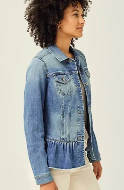 Denim Peplum Jacket | Jjill