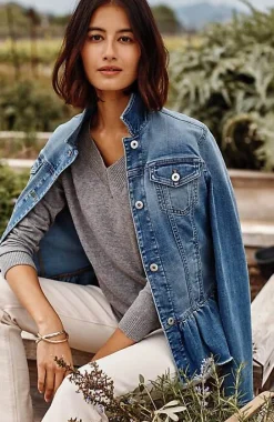 Denim Peplum Jacket | Jjill