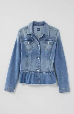 Denim Peplum Jacket | Jjill