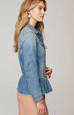 Denim Peplum Jacket | Jjill