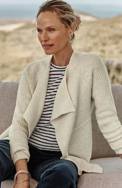 Draped-Front Textured Cardi | Jjill