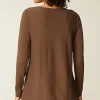 Easy Fringed-Hem V-Neck Tunic | Jjill