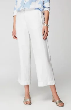 Easy Linen Wide-Leg Crops | Jjill