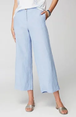Easy Linen Wide-Leg Crops | Jjill