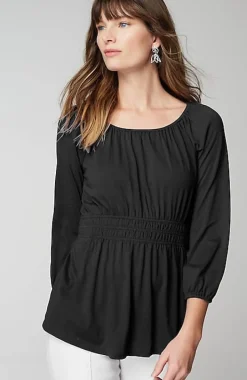 Elastic-Waist Top | Jjill